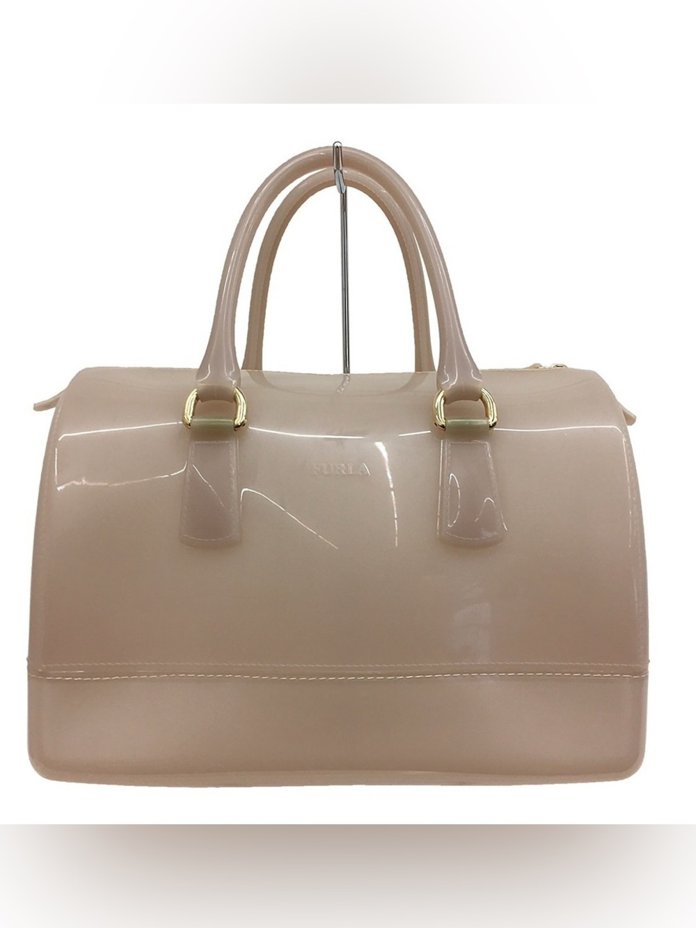 Furla Nude Candy Satchel - EUC